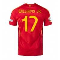 Španielsko Nico Williams #17 Domáci futbalový dres ME 2024 Krátky Rukáv